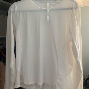 Lululemon long sleeve top. Spandex material, sheer